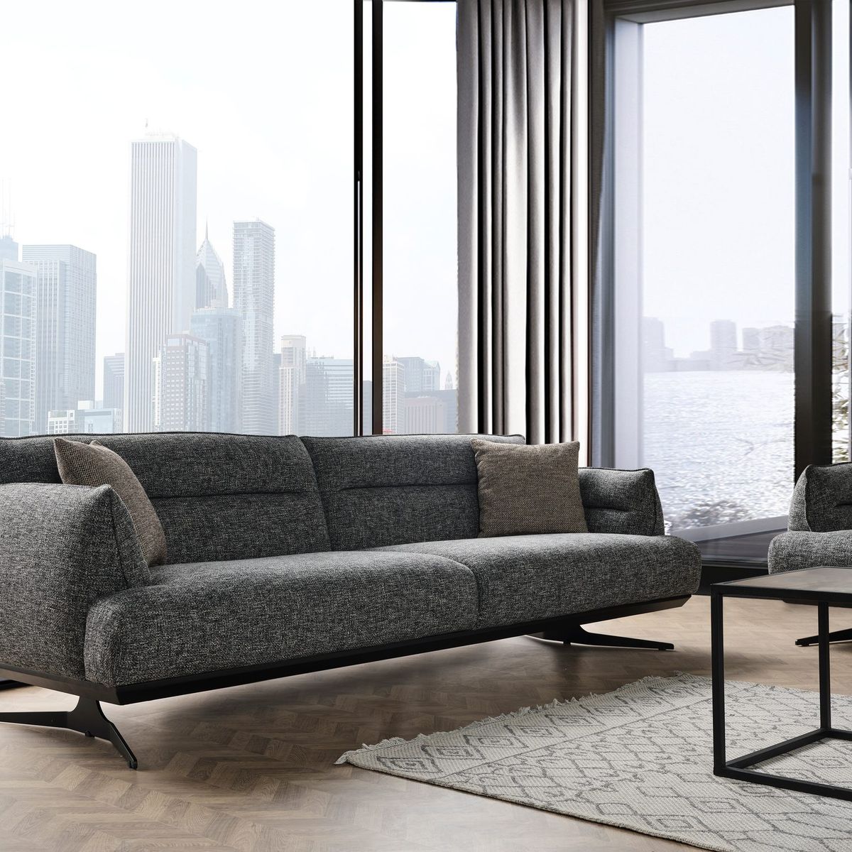 Polo Sofa Set Grau — Bild 4
