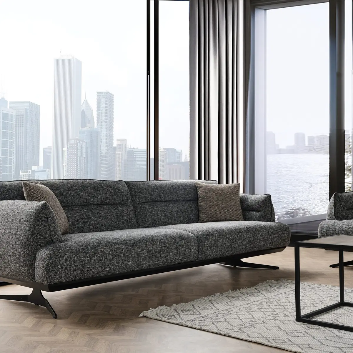 Polo Sofa Set Grau, Bild 4