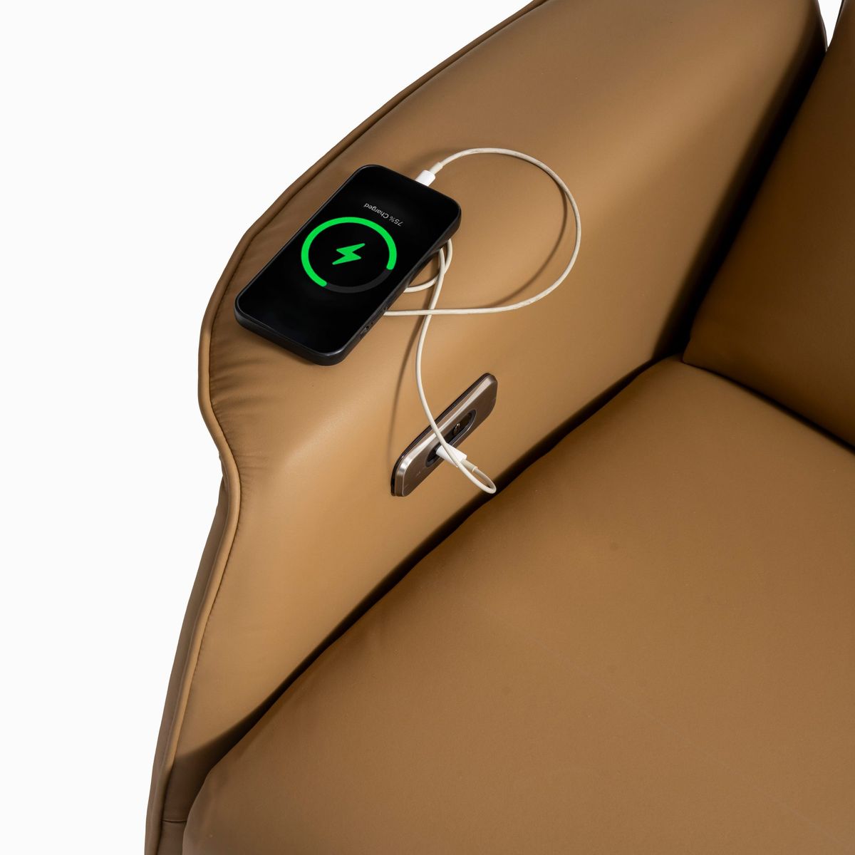 Relaxsessel Beige — Bild 4