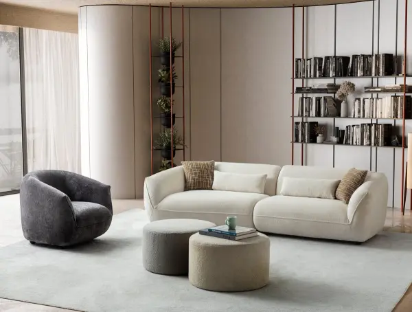 Capri Grau, Sofa von Okan Koltuk bei Dub@i Möbel Hagen