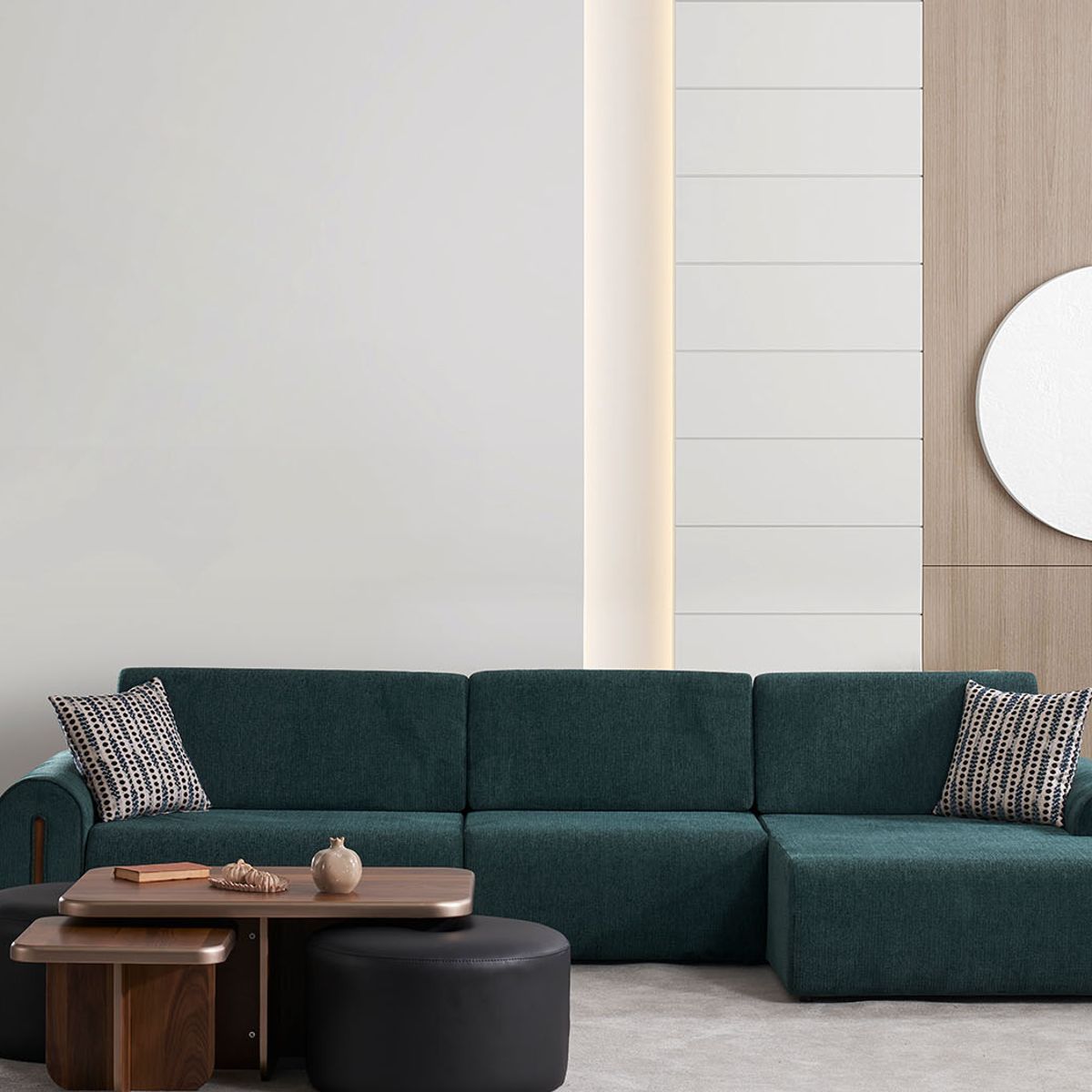 Aqustic Köşe Koltuk Takımı — Bild 3