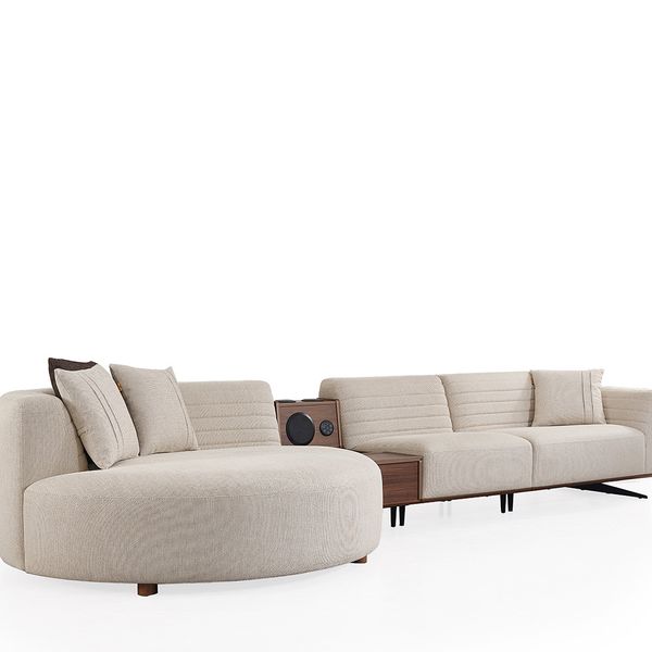 Helen Krem Köşe Koltuk Takımı — Bild 2