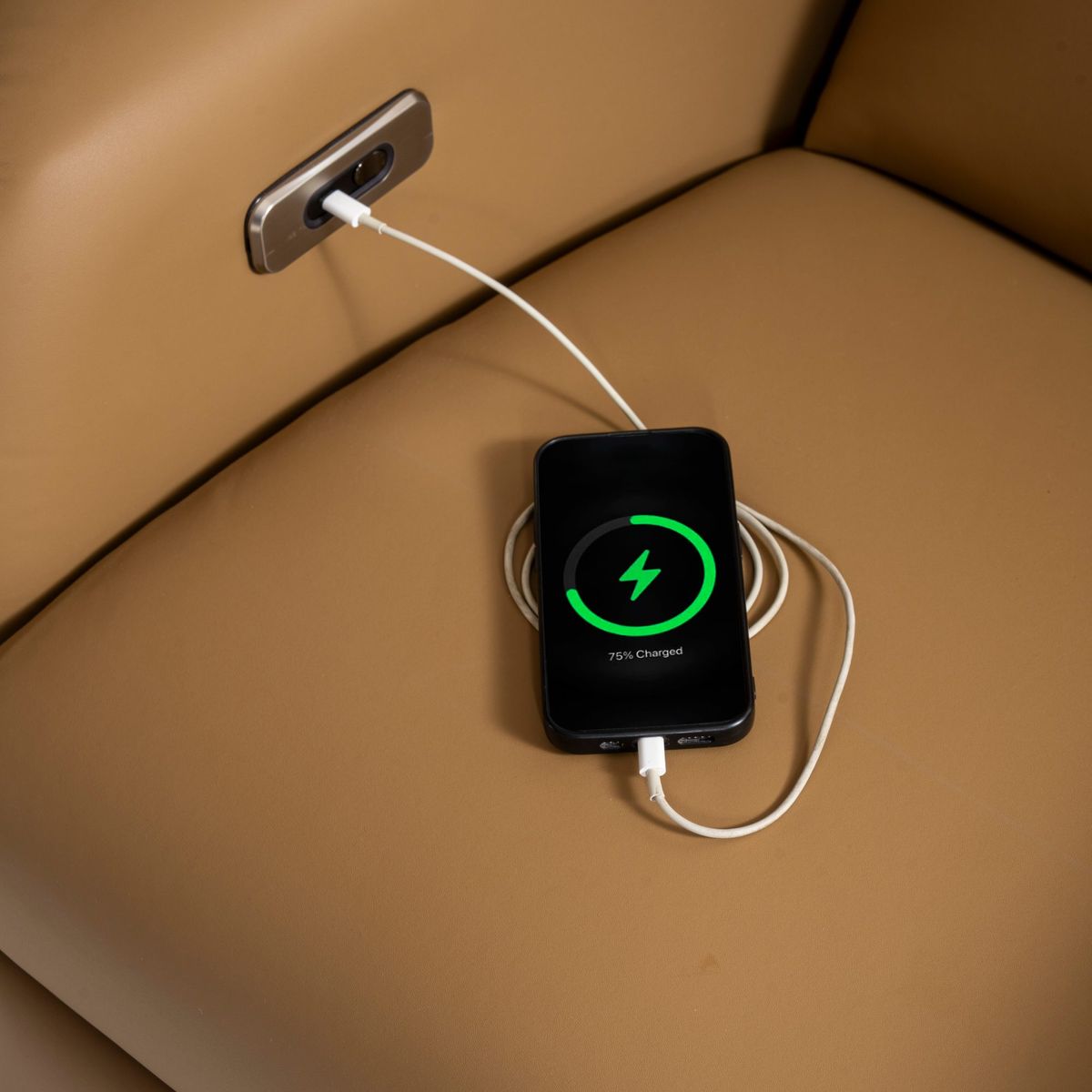 Relaxsessel Beige — Bild 2