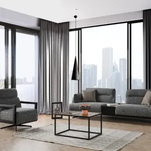 Polo Sofa Set Hellgrau, Bild 1