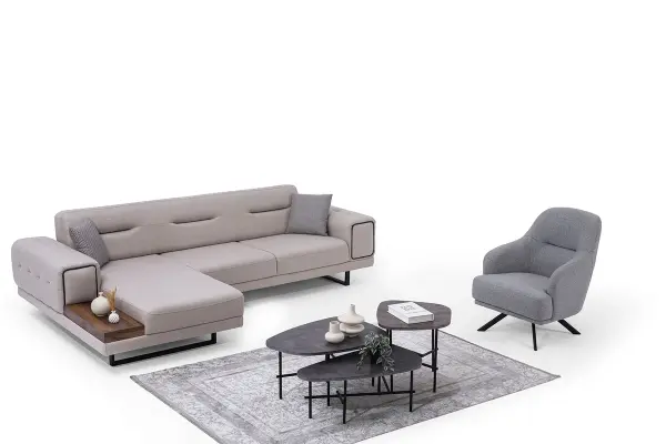 Montana Krem Köşe Koltuk Takımı, Ecksofa von Wossew bei Dub@i Möbel Hagen