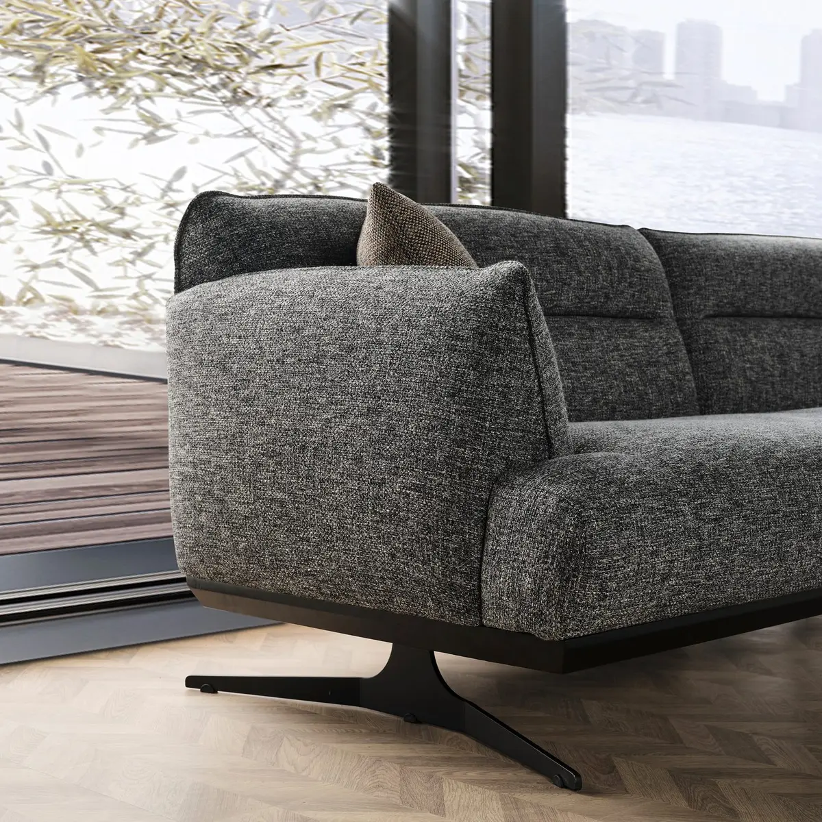 Polo Sofa Set Anthrazit, Bild 3