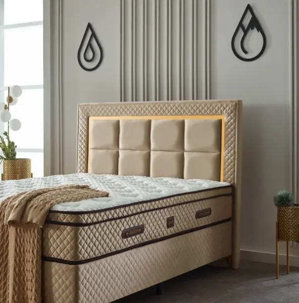 ZEUGMA Hellgrau, Bett von Süsler Bedding bei Dub@i Möbel Hagen