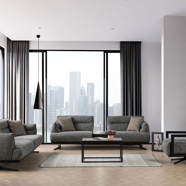 Polo Sofa Set Hellgrau — Bild 2