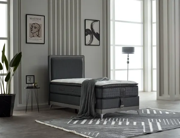 ASPENDOS T Baza Grau, Bett von Süsler Bedding bei Dub@i Möbel Hagen