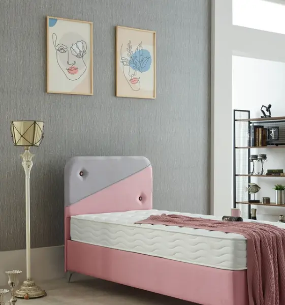 LUNA Hellgrau, Bett von Süsler Bedding bei Dub@i Möbel Hagen