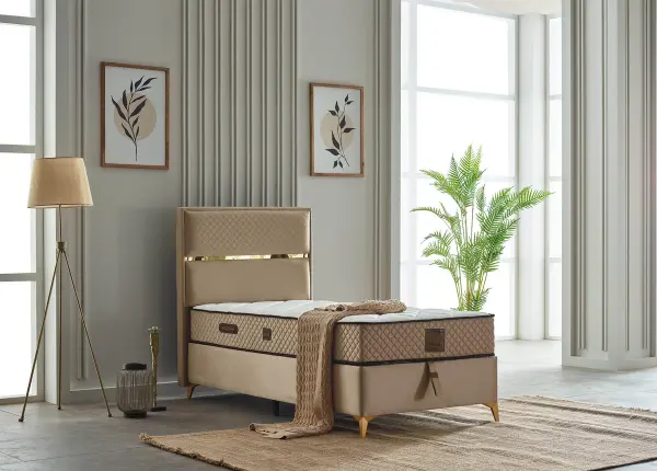 PERLA T Baza Hellgrau, Bett von Süsler Bedding bei Dub@i Möbel Hagen